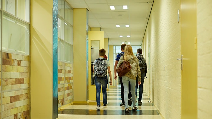 Lighting in a school